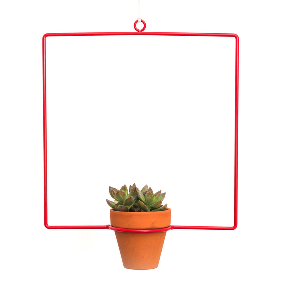 square hanging planter NewMade LA Square Hanging Planter Red – Sportique