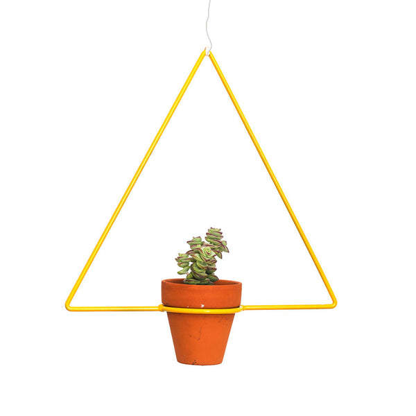 NewMade LA Triangle Hanging Planter | Yellow- PLH02