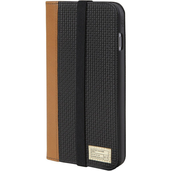 Hex Icon Wallet for iPhone 6 Plus | Black Woven Leather