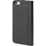 Hex Icon Wallet for iPhone 6 Plus | Black Pebbled Leather