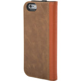 Hex Icon Wallet for iPhone 6 Distressed Brown Leather | HX1750 BRWN