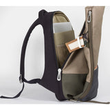 Cote et Ciel Isar Multi Touch Cargo Canvas Laptop Backpack | Taupe Grey 28381