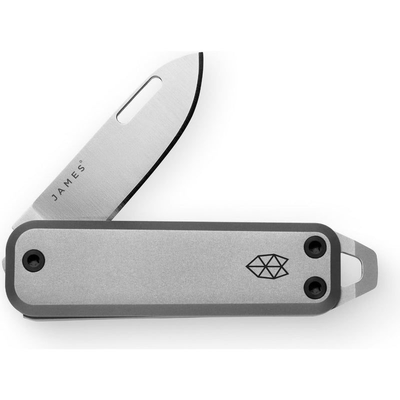 The James Brand Elko Folding Knife | Titanium/Stainless Straight