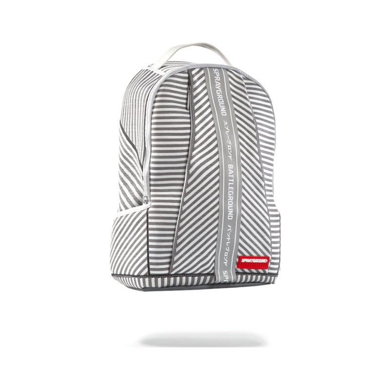 Sprayground Japan Stripe Backpack | White Knit DLX 9100B955NSZ