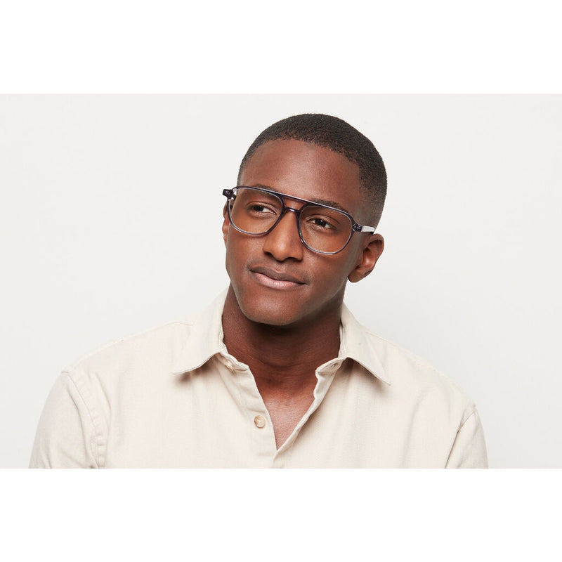 Baxter Blue Jasper Biodegradable Blue Light Glasses | Smokey Grey