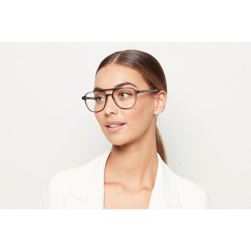 Baxter Blue Jasper Biodegradable Blue Light Glasses | Smokey Grey