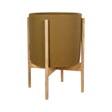 Modernica Large Cylinder Planter | Mustard