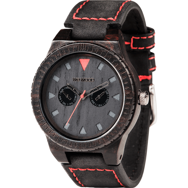 WeWood Leo Blackwood Watch | Black Terra/Leather