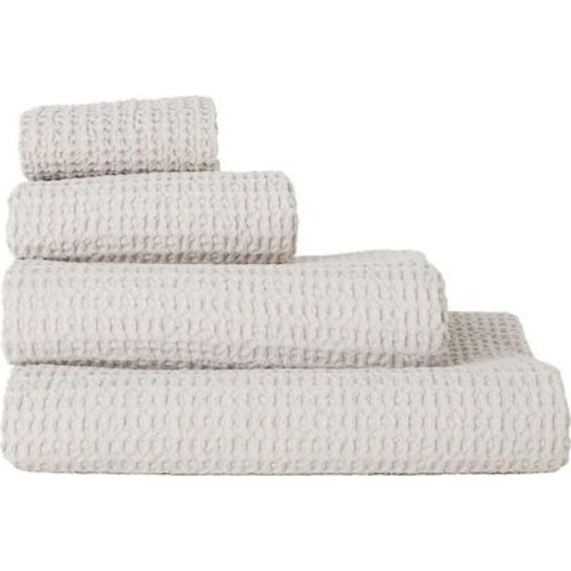 Hawkins New York Simple Waffle Towels - Grey - Washcloth