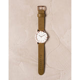 The Horse Resin White Nougat Watch | White/Rose Gold/Olive