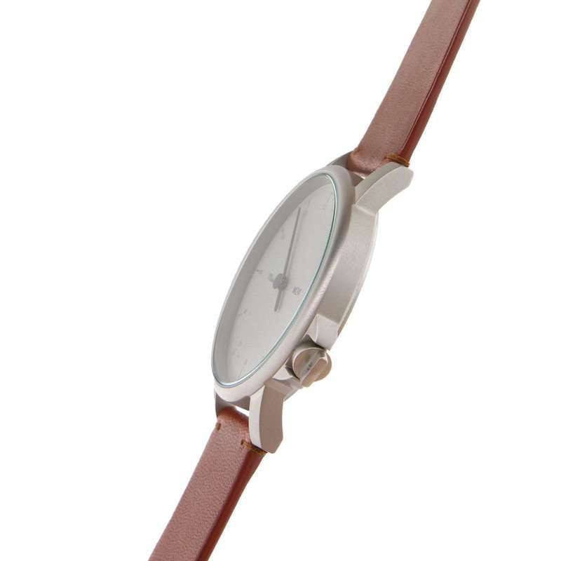 Miansai M24 White Watch | Brown Leather 107-0004-002