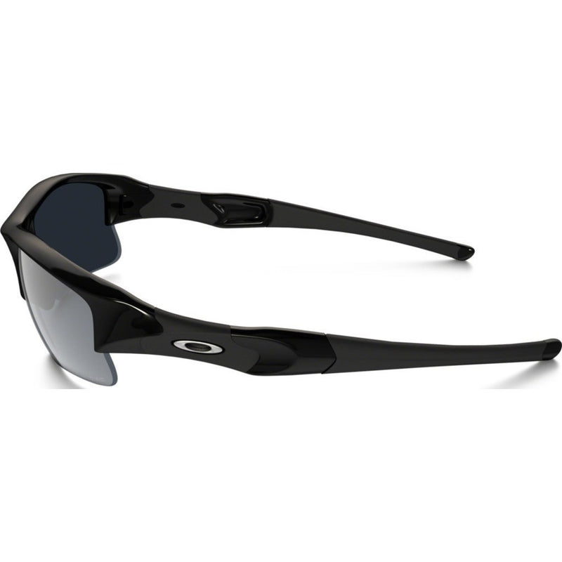 Oakley Sport Flak Jacket XLJ Jet Black Sunglasses | Black Iridium Polarized 12-906
