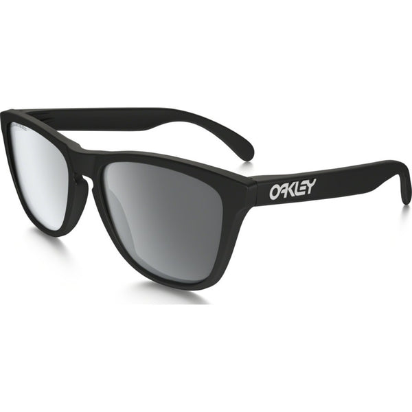 Oakley Lifestyle Frogskins Matte Black Sunglasses | Black Iridium Polarized 24-297