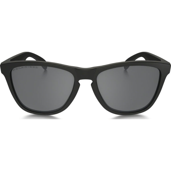 Oakley Lifestyle Frogskins Matte Black Sunglasses | Black Iridium Polarized 24-297