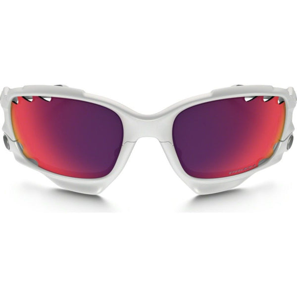 Oakley Sport Racing Jacket Polished White Sunglasses | Prizm Road OO9171-32 62 mm