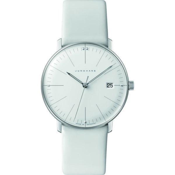 Junghans Max Bill Ladies Date Watch | White CalfskinÊ047/4355.00