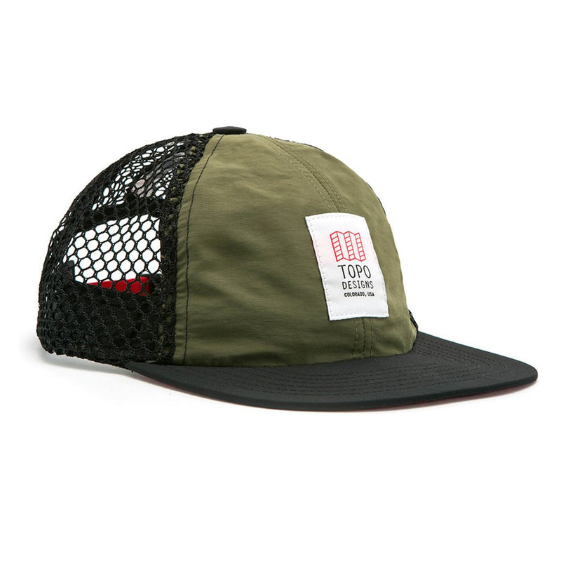 Topo Designs Nylon Mesh Back Hat | Olive/Black