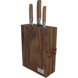 Mono Sarah Wiener Knife Block w/ Cutting Board | Walnut Wood
