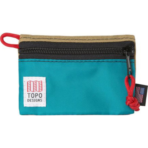 Topo Designs Micro Accessory Bag | Khaki/Turquoise