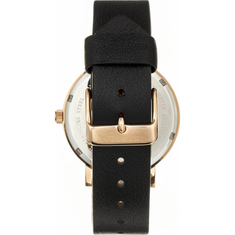 The Horse Mini Original Rose Gold Watch | Black/Black MA11