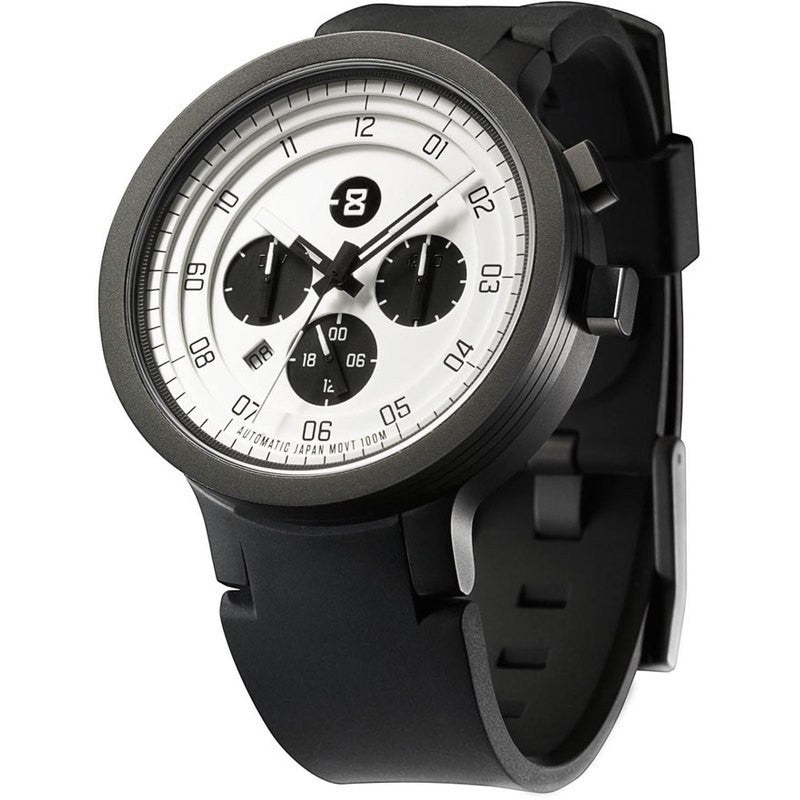 Minus-8 Layer 24 Black/White Automatic Watch | Silicone