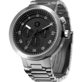 Minus-8 Layer 24 Silver/Black Automatic Watch | Steel P024-004-BS-ML