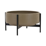 Modernica Case Study Raised Low Pan with Metal Stand | Pebble CER-W-RLP-22-6-MET-PEB