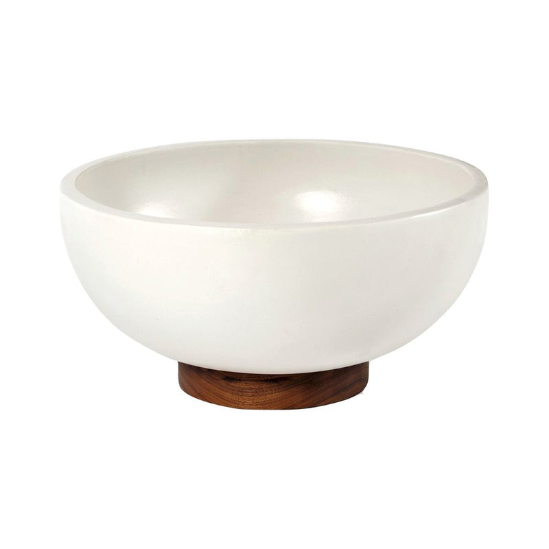 Modernica Case Study Large Bowl with Plinth | White CER-W-BWL-22-9-BWP-WHT