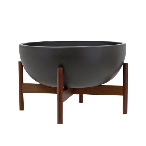 Modernica Ceramic Large Bowl Planter | Charcoal
