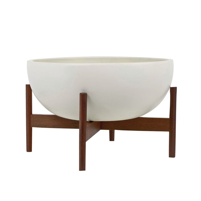 Modernica Ceramic Large Bowl Planter | White