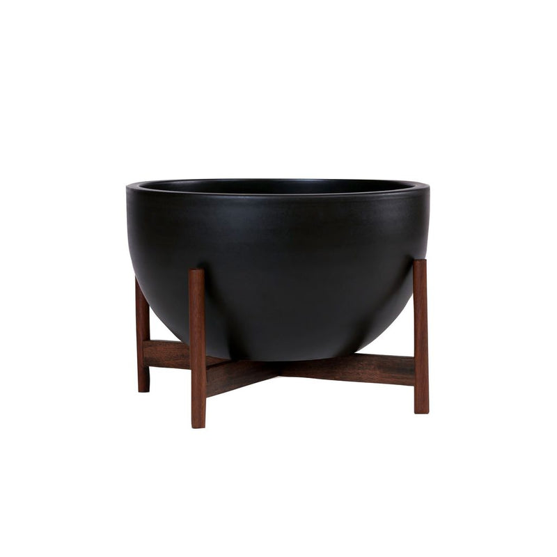 Modernica Ceramic Small Bowl Planter | Charcoal