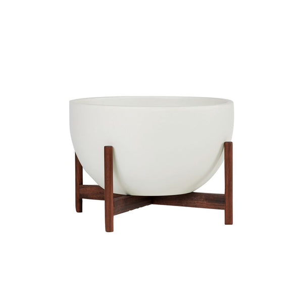 Modernica Ceramic Small Bowl Planter | White
