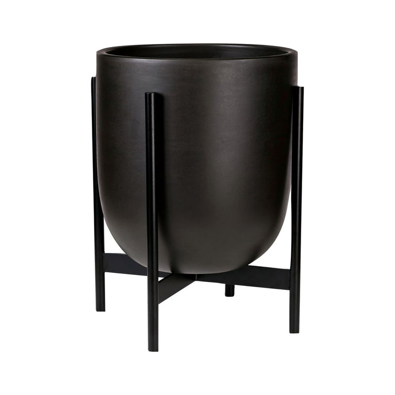 Modernica Case Study Small Bullet with Metal Stand | Charcoal CER-W-BUL-12-13-MET-CHR