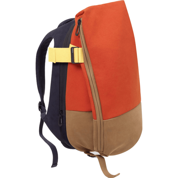 Cote et Ciel Isar Twin Touch Canvas Backpack | Atlantic Blue/Orange