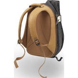 Cote et Ciel Isar Twin Touch Grid and Leather Laptop Backpack | Juniper Green/Caramel