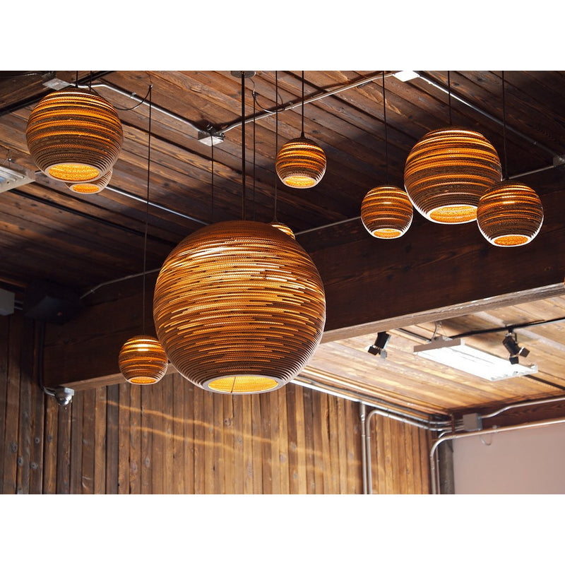 Graypants Scraplight Moon 14 Pendant Light | Natural 14.0" Diameter GP-162-UL