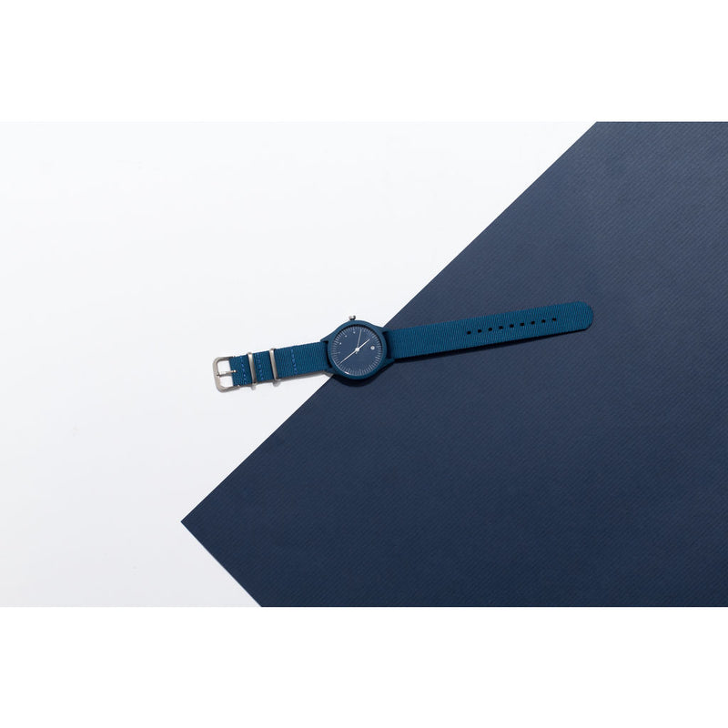 TMRW Minimalist Watch | Nylon Strap Navy TM-1