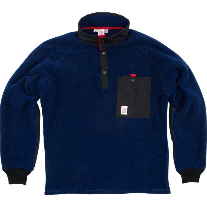 Topo Designs Fleece Jacket | Navy/Black