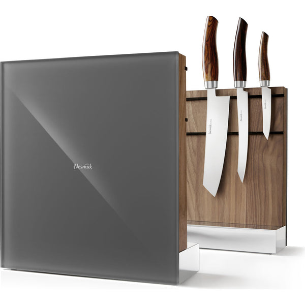 Nesmuk Walnut Knife Holder Block | Gray MHW1G2013