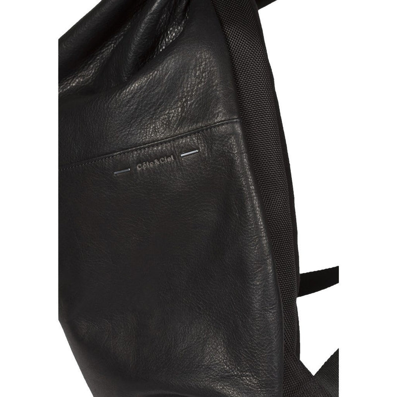 Cote et Ciel Nile Alias Cowhide Leather Backpack | Agate Black 28371