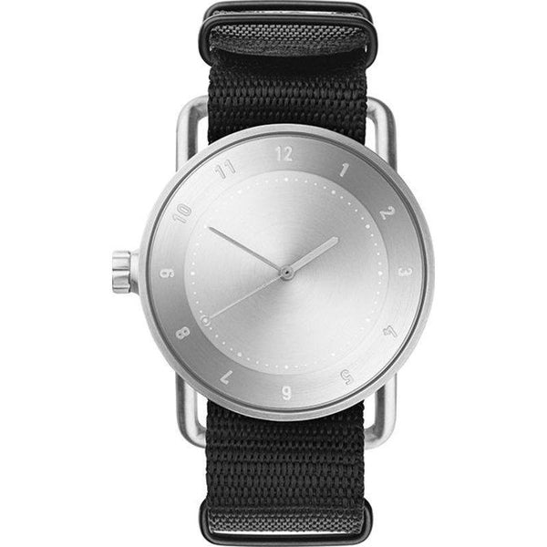 TID No. 2 Brushed Steel Watch | Nylon Band