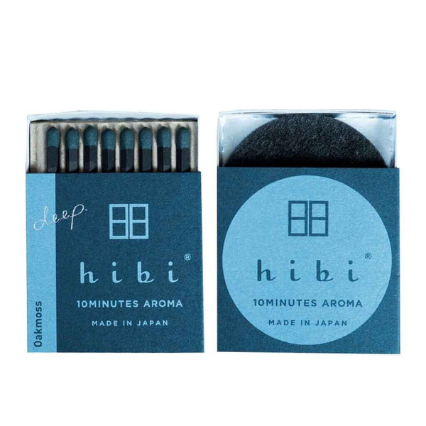 Hibi Box of 8 Incense Matches | Oakmoss