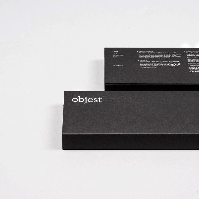 Objest Simple Charcoal Watch | Black CHABLAS109