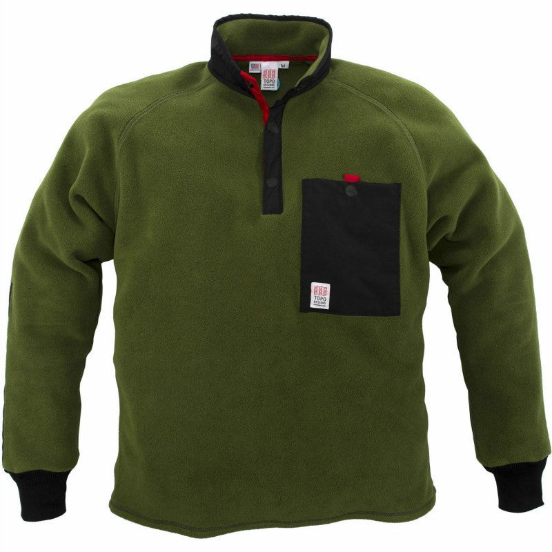 Topo Designs Fleece Jacket | Olive/Black