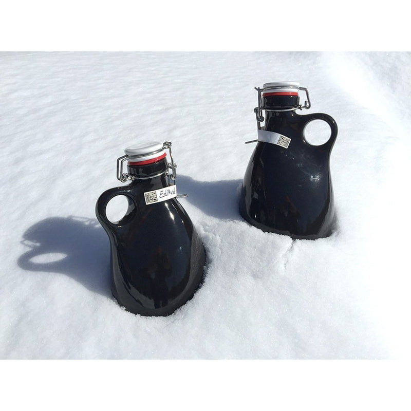 Orange Vessel Co. Stoneware Growler 64 oz. | Gloss Black