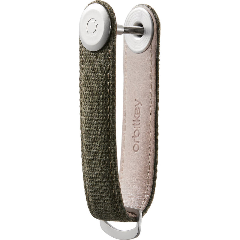 Orbitkey 2.0 Canvas Keychain | Olive