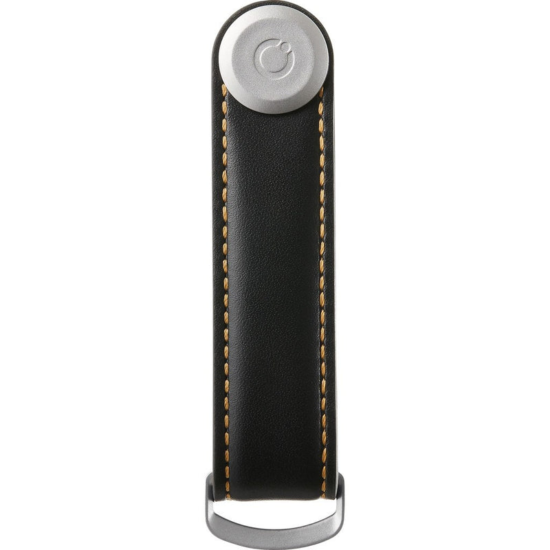 Orbitkey Leather Keychain | Black / Tan LTHO-2-BKTN