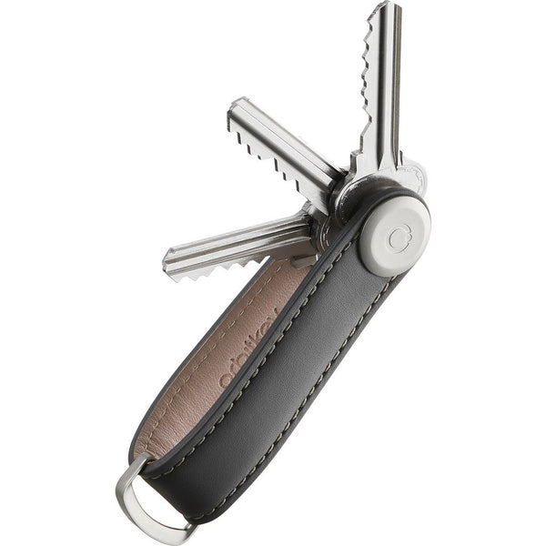 Orbitkey Leather Keychain | Charcoal / Grey LTHO-2-CCGY