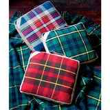 Faribault Pak-a-Robe Plaid Packable Wool Throw | Itasca Green 17276 50x60