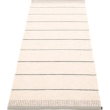 Pappelina Belle Woven Plastic Washable Rug With Double Folded Hemmed Edge